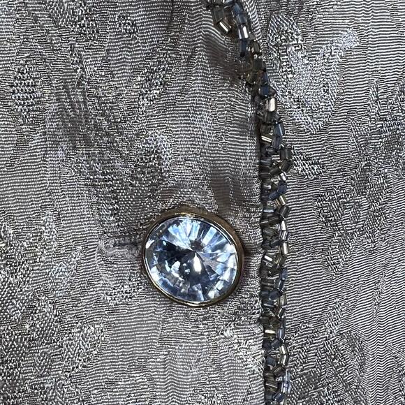 Cache’ Women’s Champagne Color Jacket w/Gold Metallic Thread & Bronze Beads Med - Picture 4 of 13